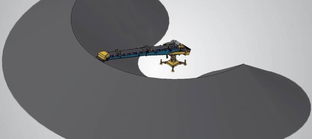 Keestrack S1e radial stacking conveyor