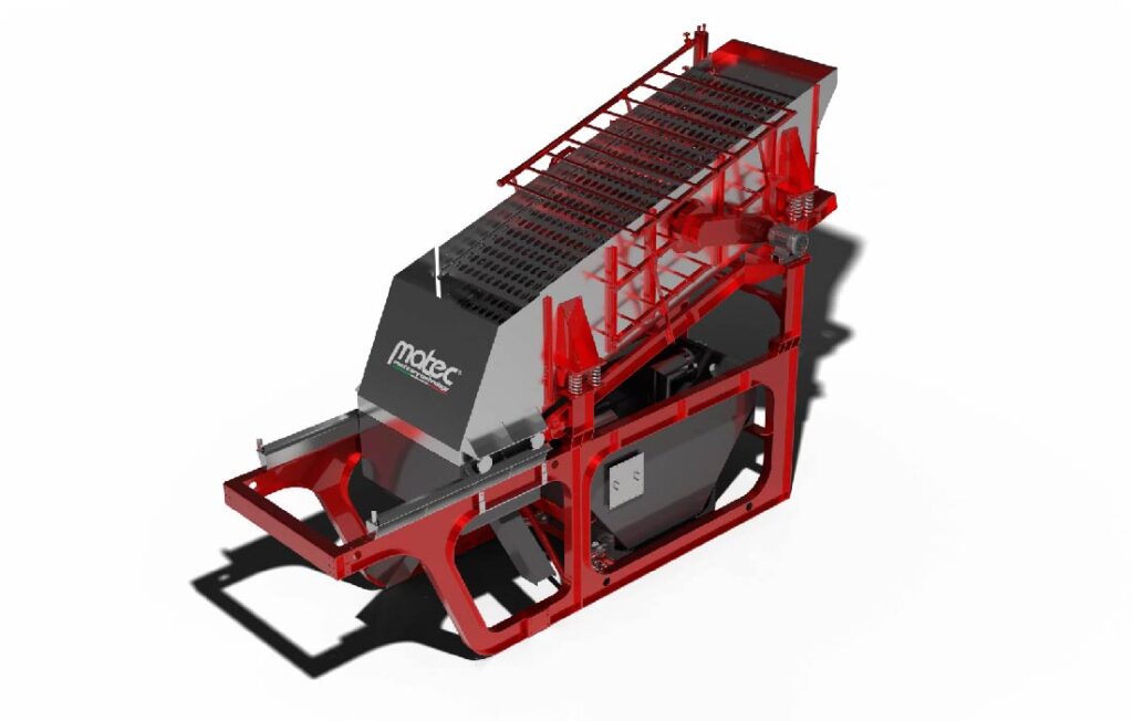 Matec Screentec inclined vibrating screen for wet processing solutions.