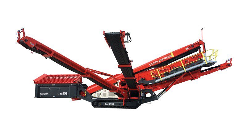 Sandvik QA542 finishing screen for screening crushed rock.