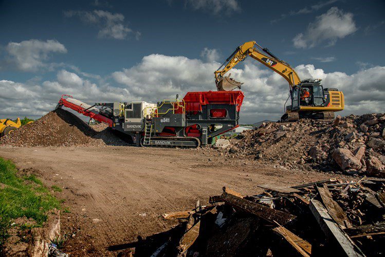 Sandvik GJ341 jaw crusher.