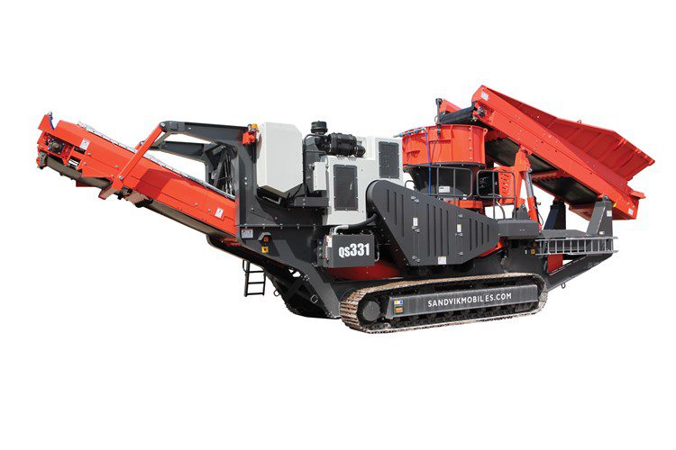 Sandvik mobile cone crusher.